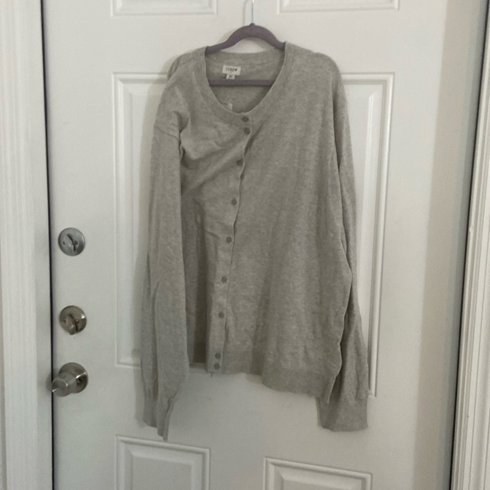 J. Crew soft, gray cardigan Sweater